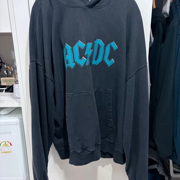 blue ACDC 오버후드티