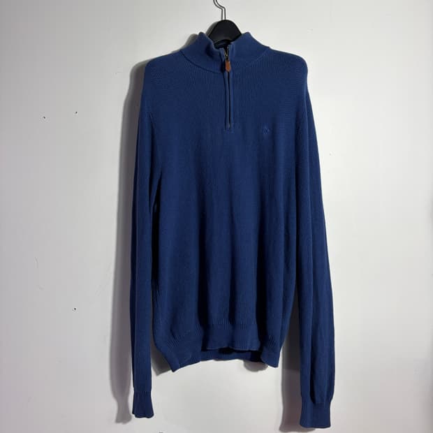 폴로 블루 반집업 니트 (무료배송)