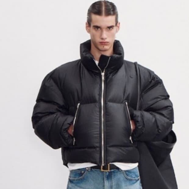 렉토 블랙 푸퍼 패딩 L (구스) 105