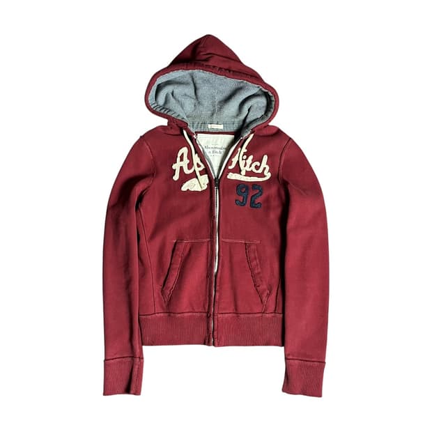 [A&F] 아베크롬비 스펠로고 헤비 후드집업