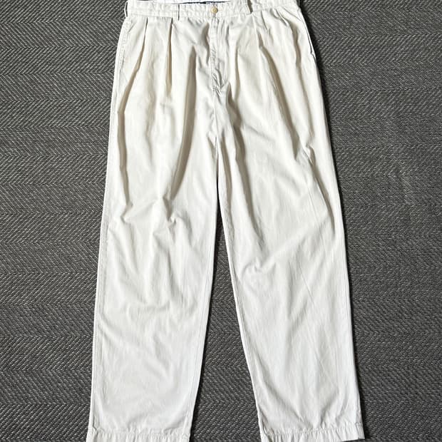 (34) 90s 폴로 랄프로렌 골프 클래식 플리츠 치노 팬츠