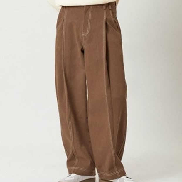 브라운 데님 팬츠