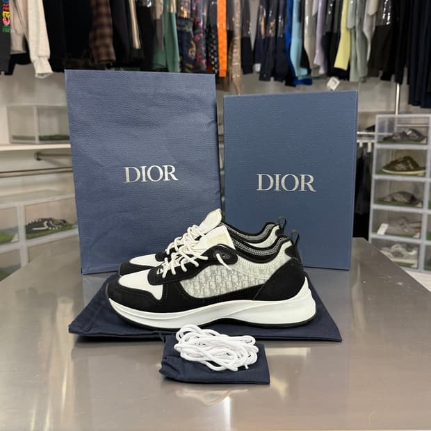 [리오브] 디올 오블리크 B25 스웨이드 메쉬 러너 스니커즈