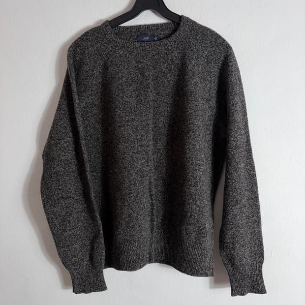 J.CREW 램스울 100% 차콜그레이 스웨터(M)