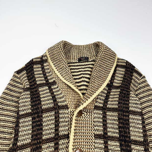 VTG 빈티지 재팬 노르딕 숄카라 가디건 (M)
