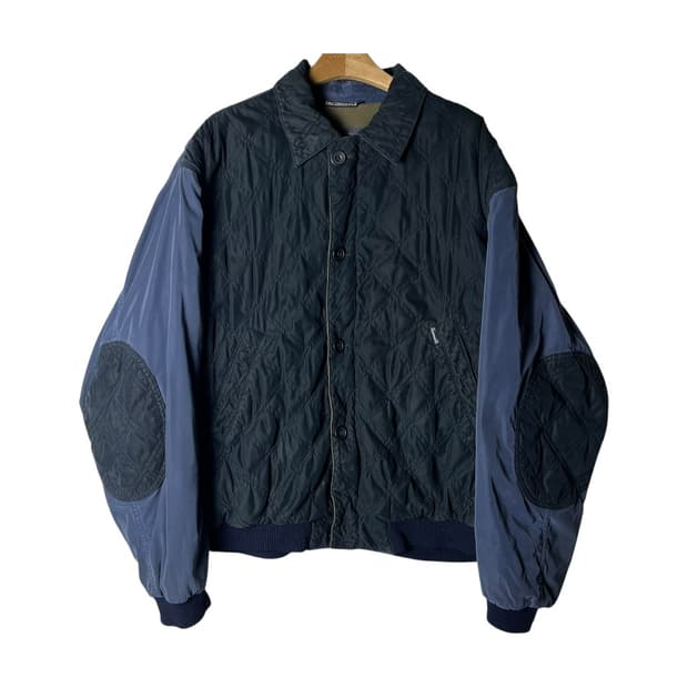 [Faconnable] 90's 파쏘나블 엘보패치 퀼팅 파데드자켓