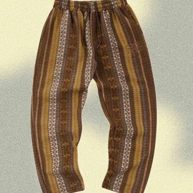 플리스 스트링 팬츠