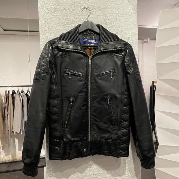 준야와타나베 맨 07aw 레더 자켓