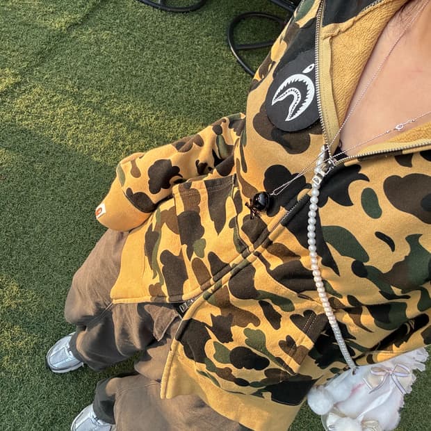 베이프 황계 샤크 베어 후드집업 팝니다