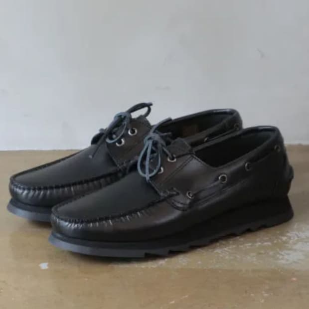 25SS 논네이티브 오피서 덱 슈즈 카우 레더