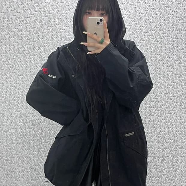 칼 카니 올드스쿨 레트로 빈티지 오버핏 야상 자켓 M C09627