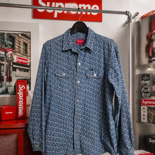 [M] Supreme Jacquard Denim Shirt (SS23)