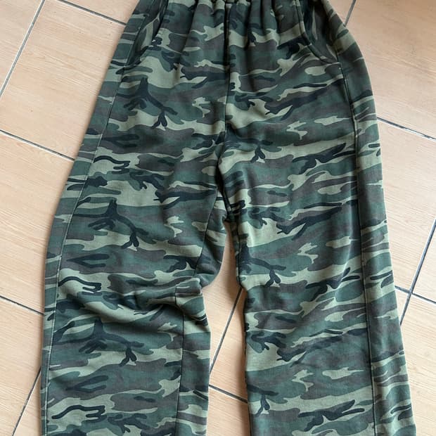 카모 와이드 스웻팬츠