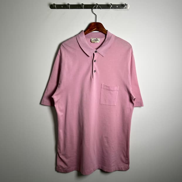 Hermes 에르메스 H 자수 반팔 폴로 셔츠 2XL