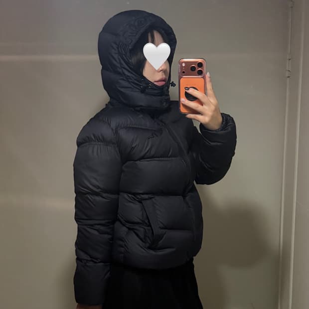 빈티지 에비수 네이비 구스다운 숏패딩 