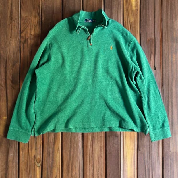 폴로랄프로렌 1/4 쿼터 집업 코튼 니트