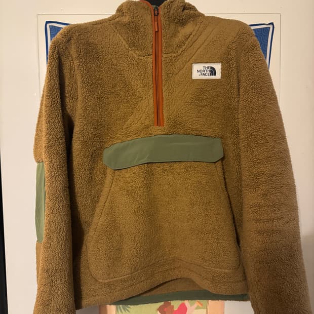 미국판 노스페이스 REI 풀오버 후리스 플리스 카키 M사이즈 새제품판매