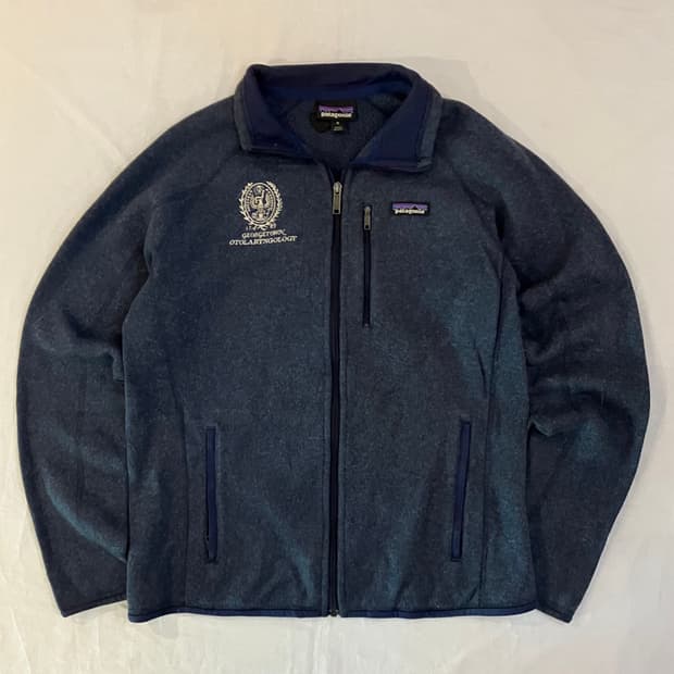 파타고니아 USA 빈티지 자수 베터 스웨터 플리스 네이비