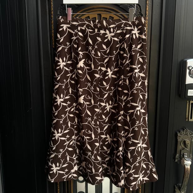 flower natural skirt