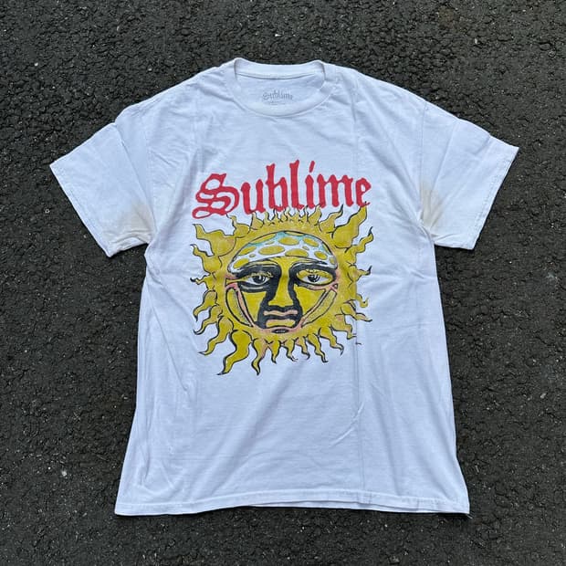 [빈티지] •Sublime Sun Face T-Shirt