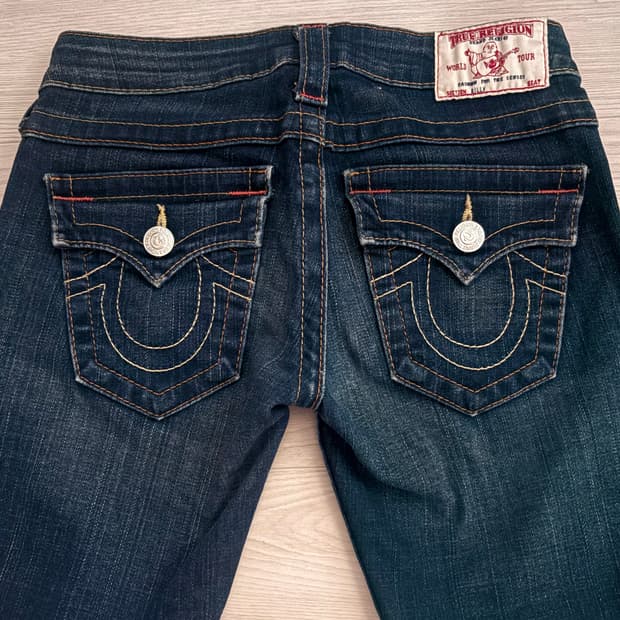 트루릴리전 청바지 y2k 슬림핏 스키니진