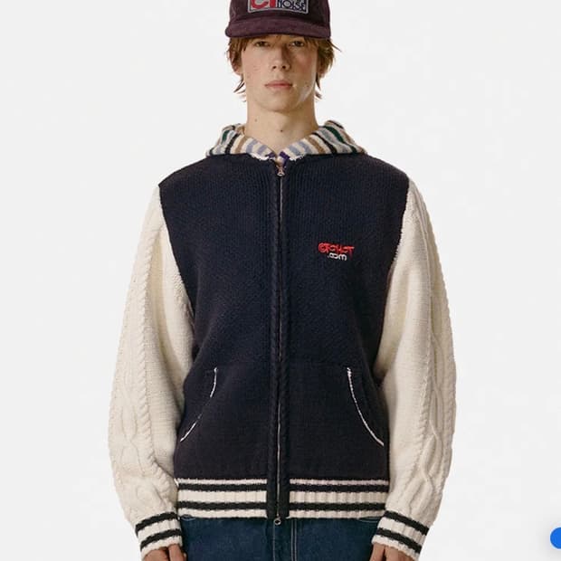 테켓 니트 집업