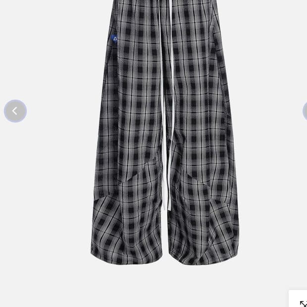 (새 상품M) Aelfric Eden 체크 배기 트레이닝 팬츠 (US)