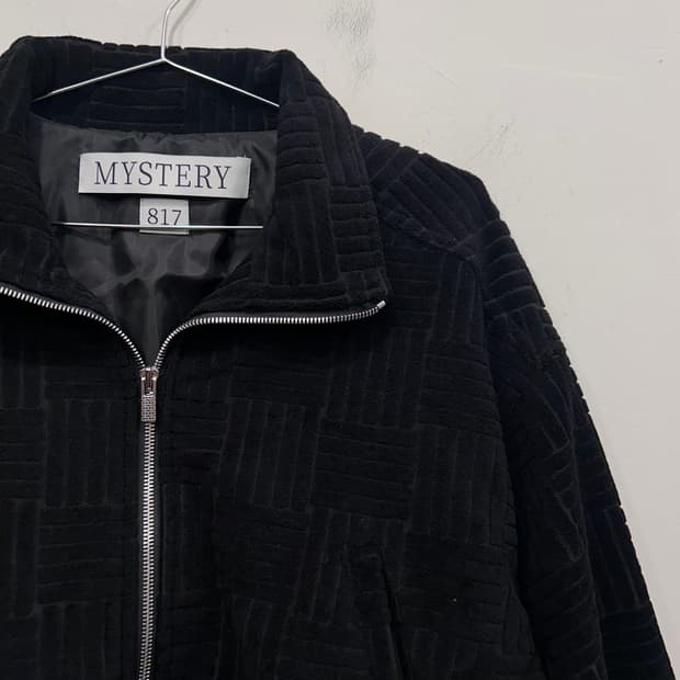 MYSTERY 817 패턴 코듀로이 크롭 자켓
