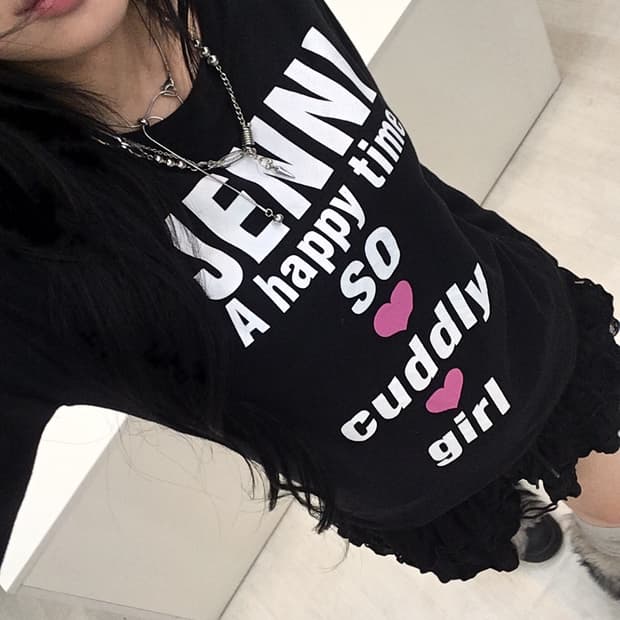 시스터제니 레터링 girl 티