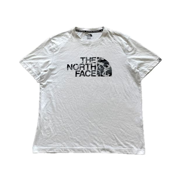 노스페이스 카모 로고 티셔츠