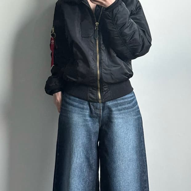 알파인더스트리 B-15 블랙 항공 점퍼