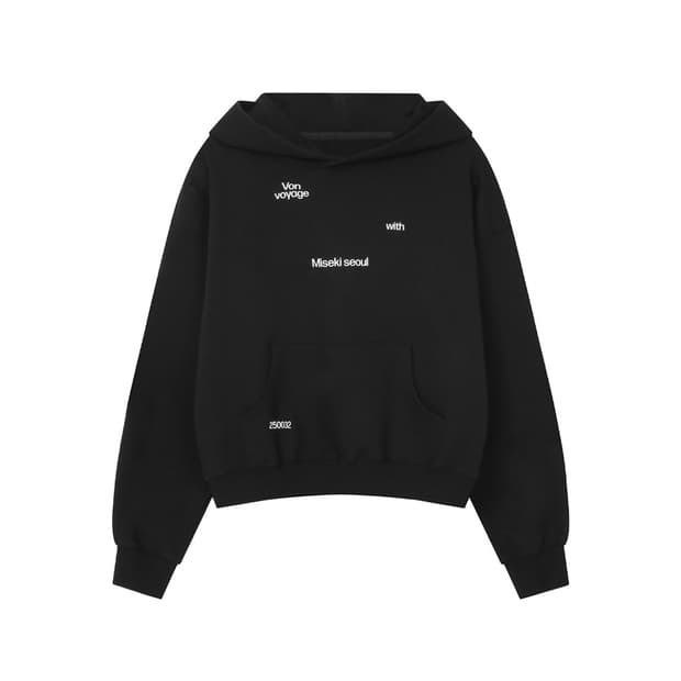 Von voyage sweat hoodie BLACK
