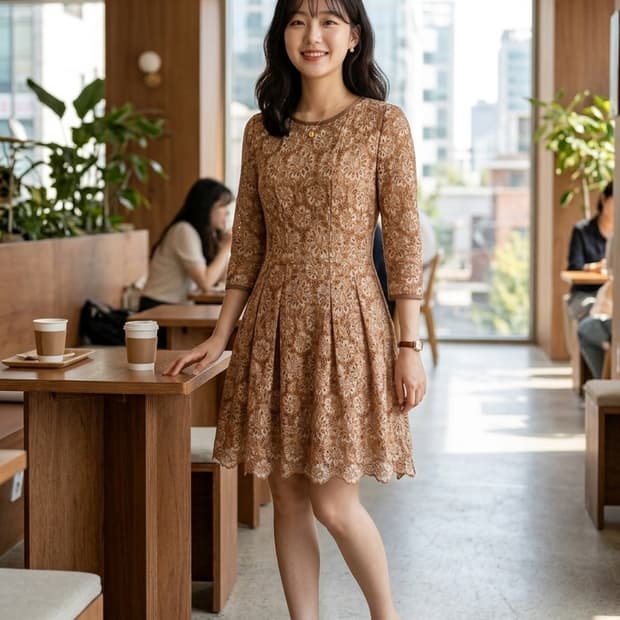 🌷봄원피스 | 질바이질스튜어트 레이스 원피스 55 | 슬림핏