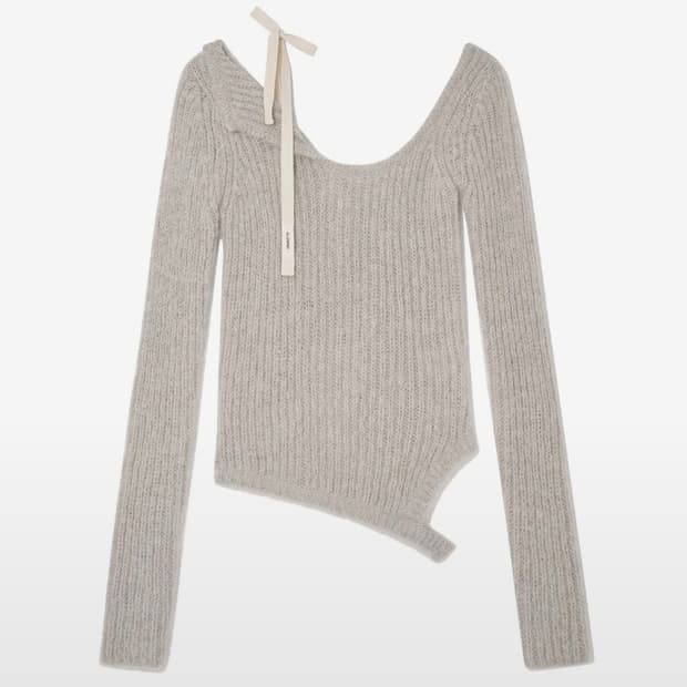 글로니 아이사 니트 ISA ASYMMETRICAL KNIT TOP 포그