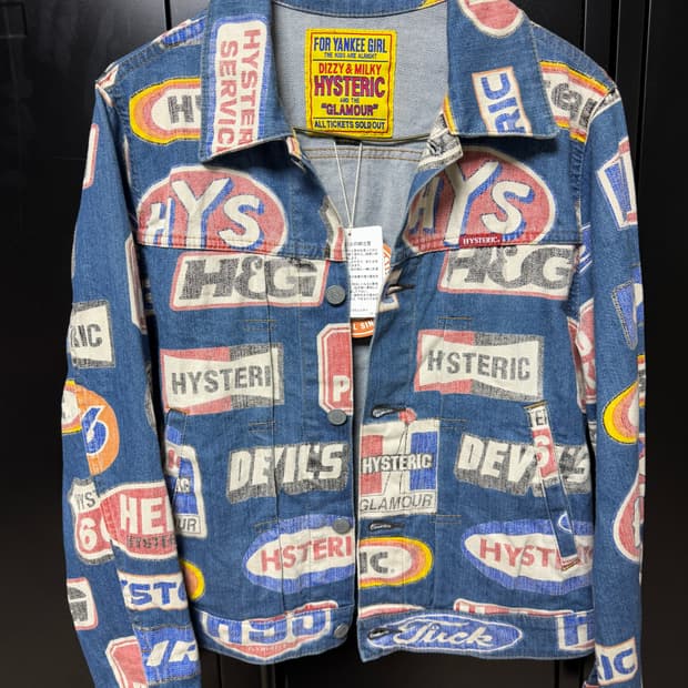 히스테릭글래머 모노그램 자켓 M