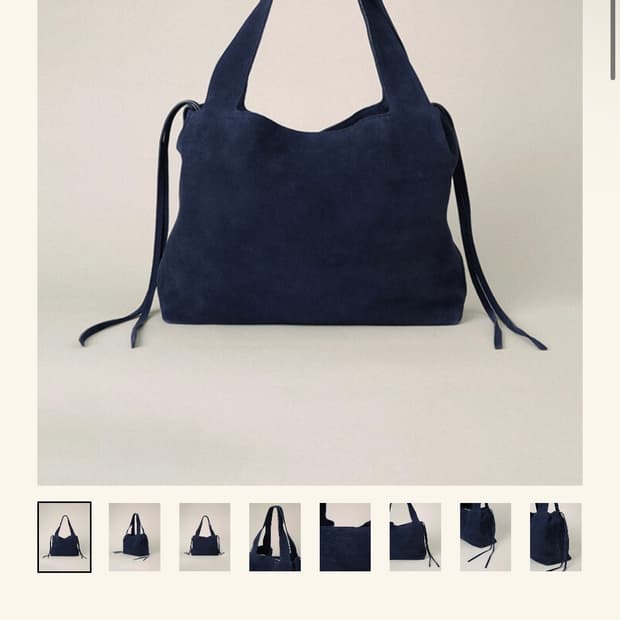 스무스무드 Loma Bag Navy Suede 로마백