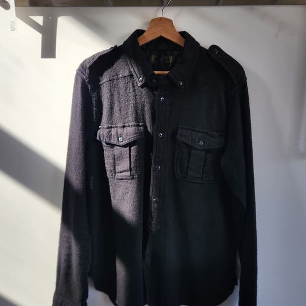 나이젤카본 울/린넨 필드 셔츠