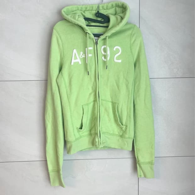 아베크롬비 A&F 로고 후드 집업 S