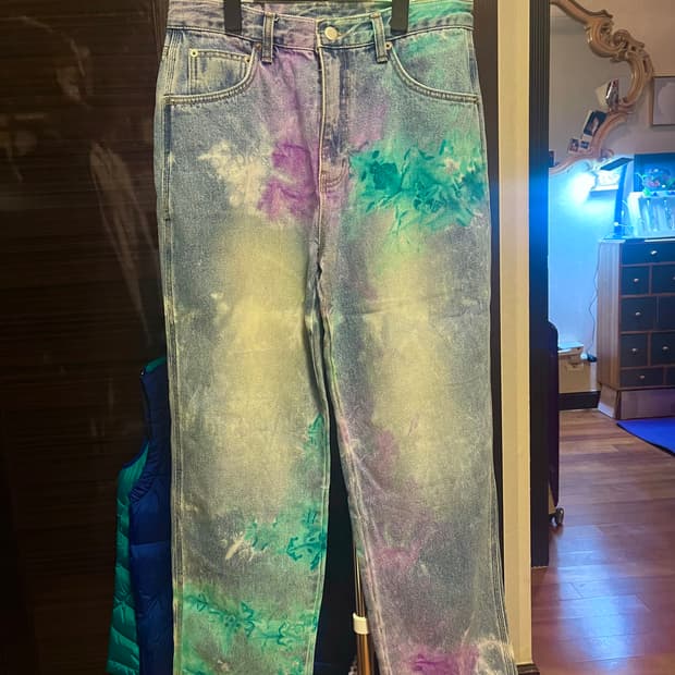 [남성S]벌스데이수트 타이다이 데님 팬츠