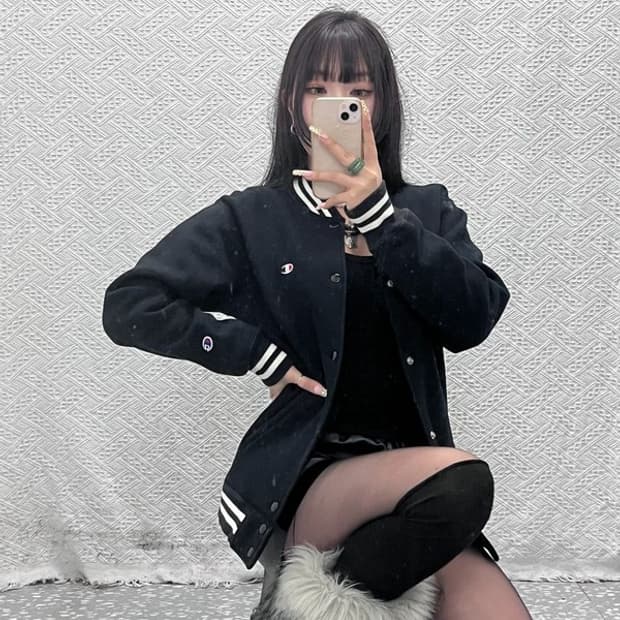 챔피온 리버스위브 캐주얼 윈드스토퍼 바시티 자켓 M C09659