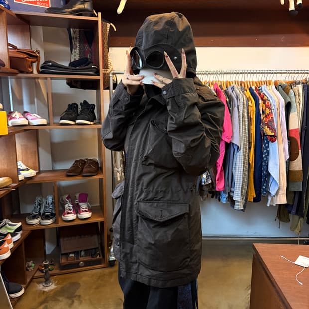 2012 CP COMPANY 고글 후드 필드 자켓 