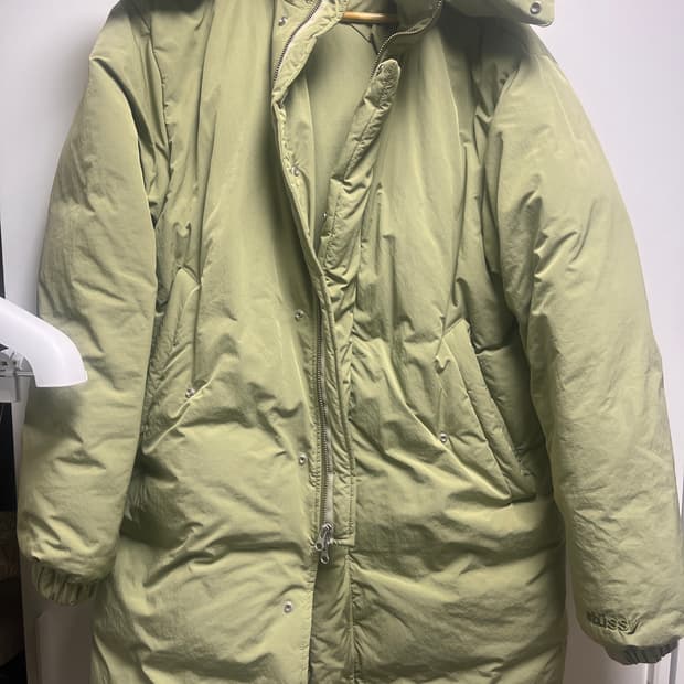 스투시 롱패딩 s