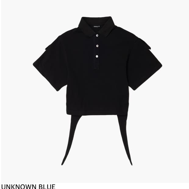 언노운블루 백서클 PK 티셔츠