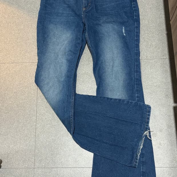 랭글러 웨스턴 부츠컷 데님