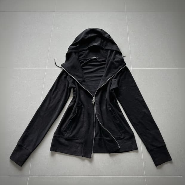 Tornado Mart 워싱 터틀넥 하이넥 투웨이 후드집업 락시크 펑크