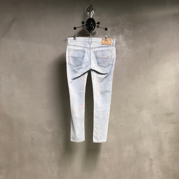 폴로 랄프로렌 페인팅 데님 팬츠 27