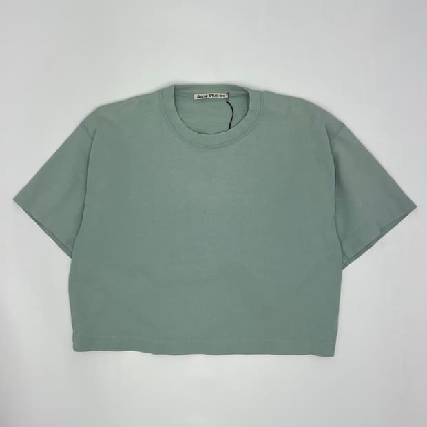 아크네 스튜디오 크롭 반팔 티셔츠