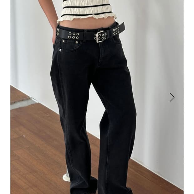 피알PR Essential Jean Black s사이즈 새상품