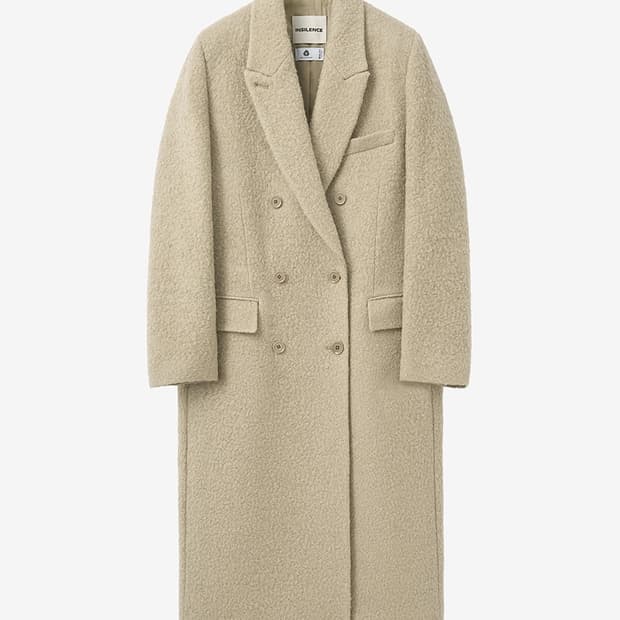 인사일런스 키드 모헤어 부클 코트  BEIGE