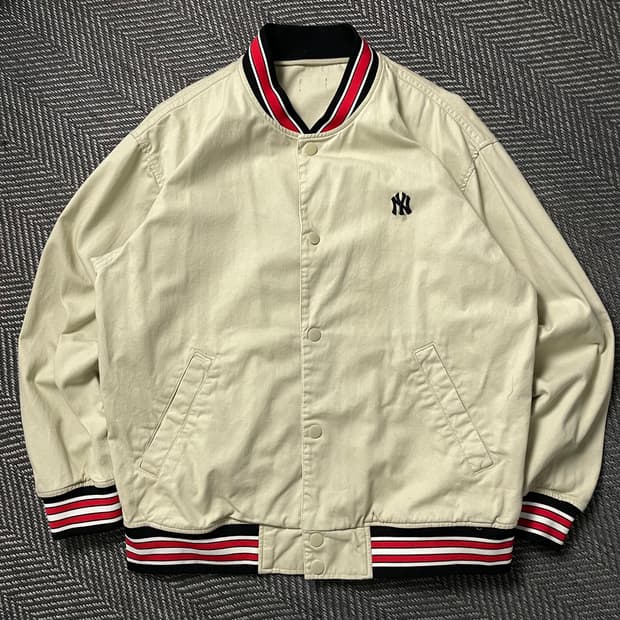 00s MLB 올드스쿨 뉴욕 양키스 베이스볼 바시티 자켓o 5007